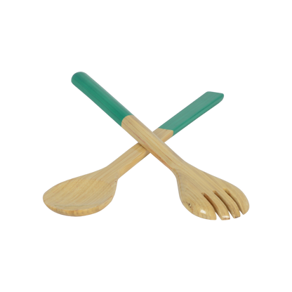 Bamboo Server Set: Dove Blue