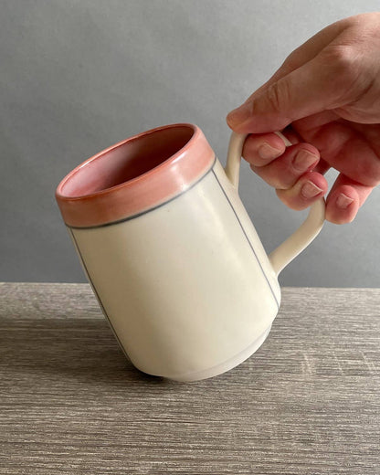 Porcelain Marigold Mug- Hand-painted