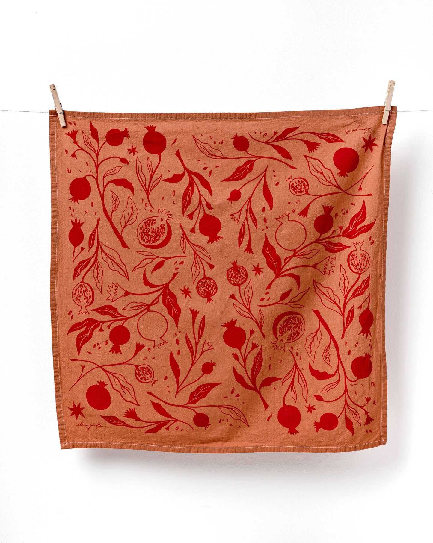 Pomegranate Cotton Tea Towel