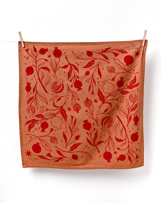 Pomegranate Cotton Tea Towel