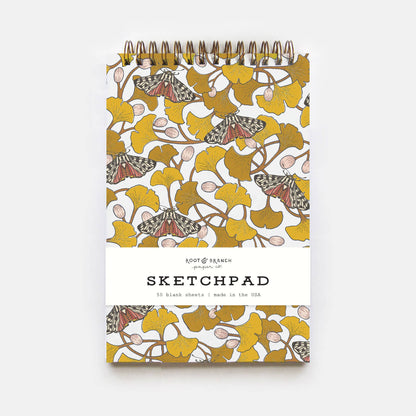 Root & Branch Paper Co. - Ginkgo + Tiger Moth Spiral Bound Sketchpad