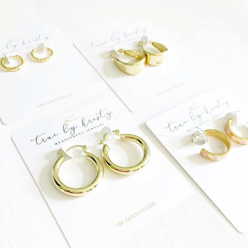 Shoreline Huggie Hoops Gold Filled