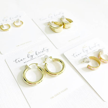 Shoreline Huggie Hoops Gold Filled