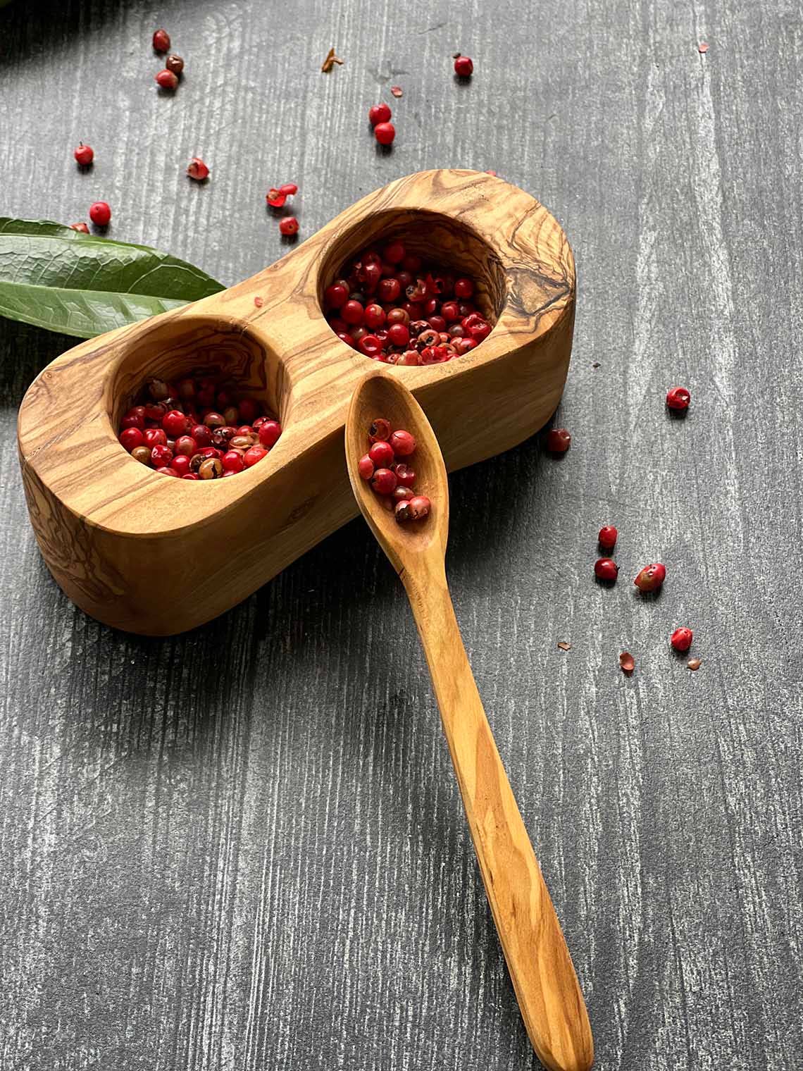 Olive Wood Small Sugar Spoon