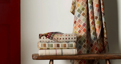 Contemporary Tile Merino Lambswool Throw