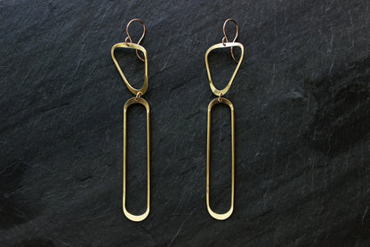 Phora Earrings: Sterling Silver / Brass