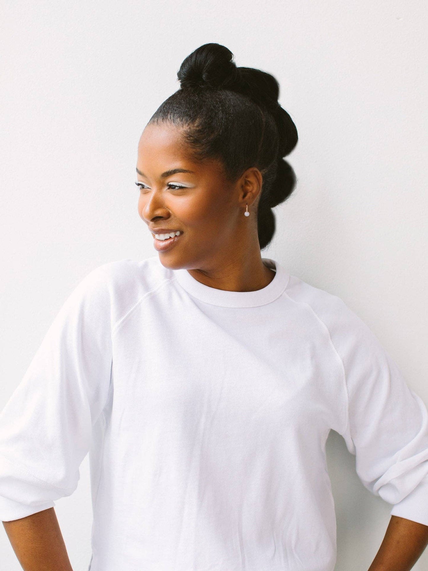 Dainty Dot Earrings: Field / Gold