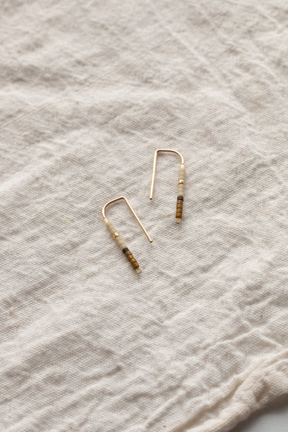 Mala Ear Pins: Rust / Large