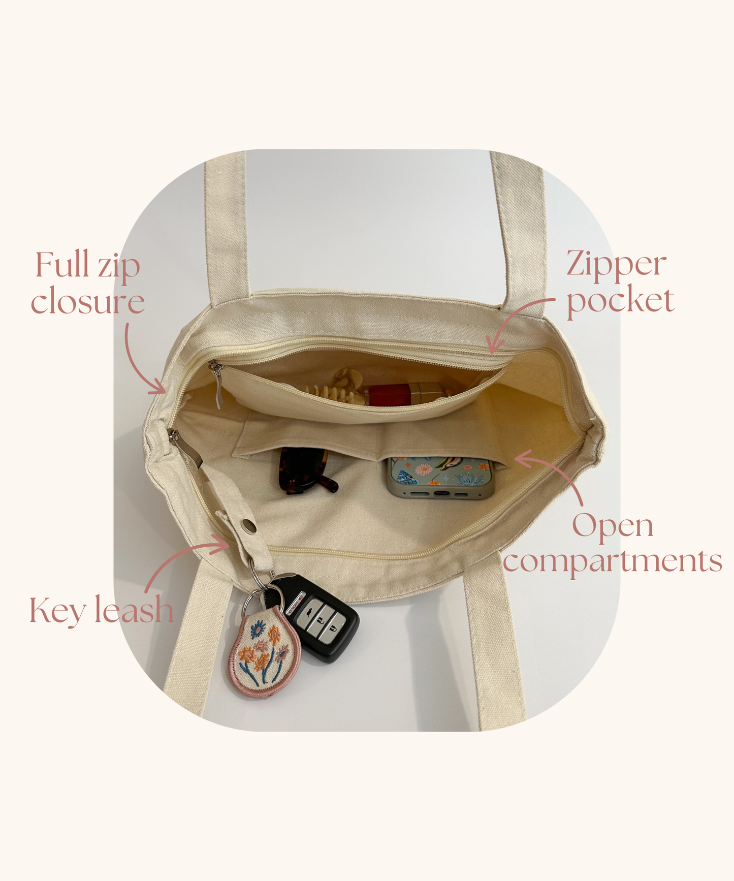 Sage Gingham Tote Bag