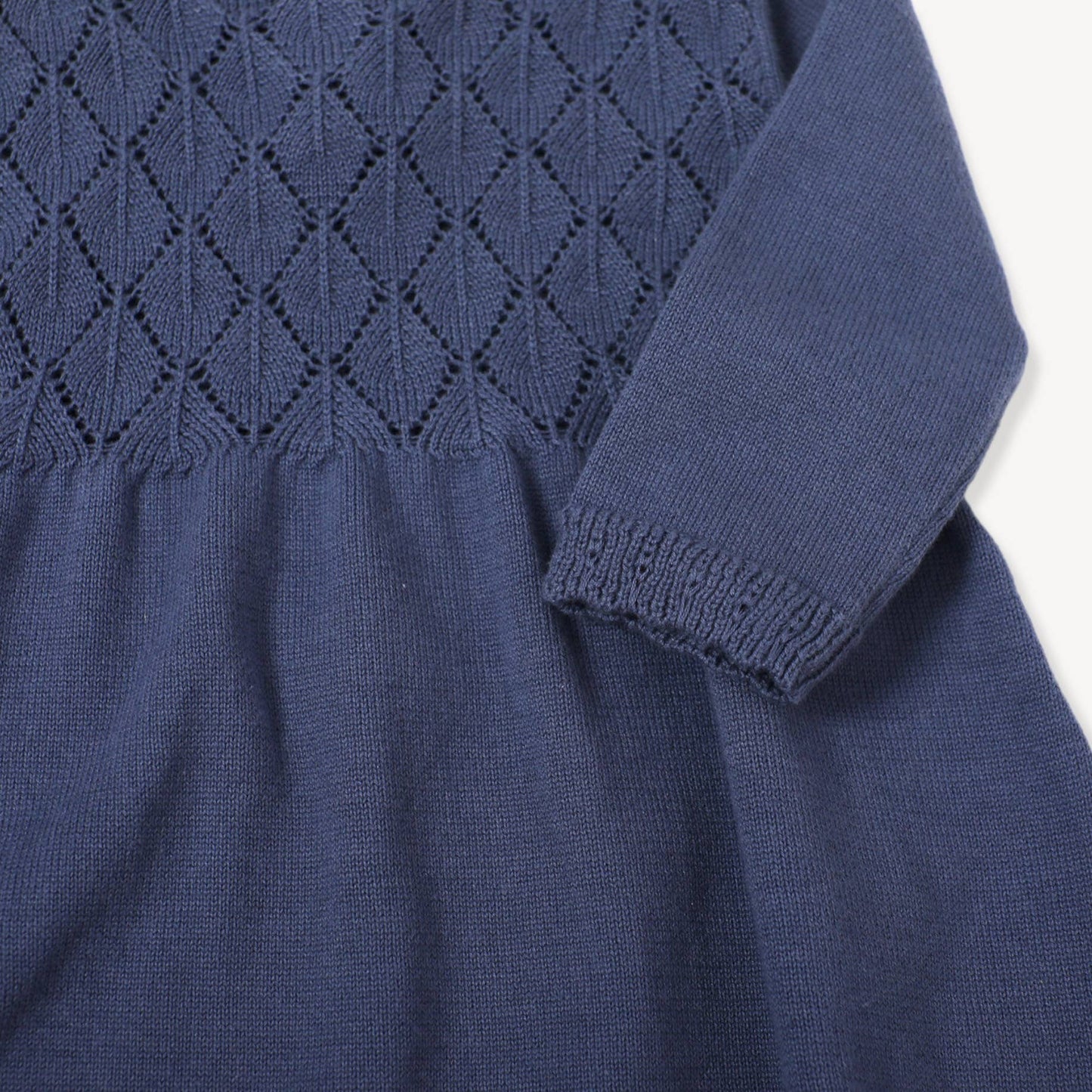 Milan Pointelle Knit Dress Mauve Pink / 6-12 Month