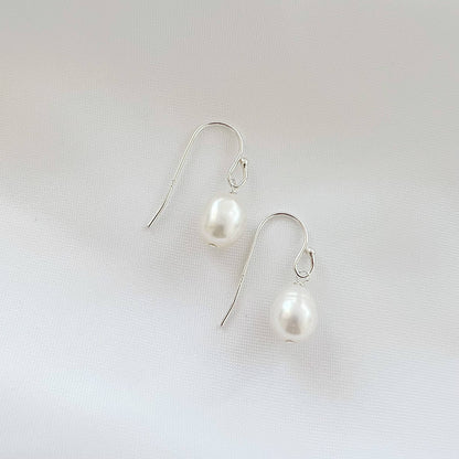 Freshwater Pearl Dangle Earrings Gold Filled