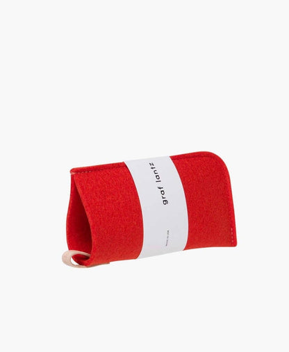 Classic Merino Wool Eyeglass Sleeve Poppy