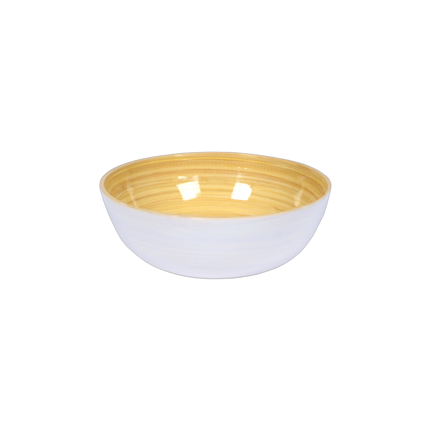 Bamboo Salad Bowl: White