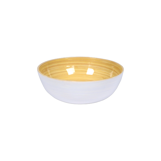 Bamboo Salad Bowl: White