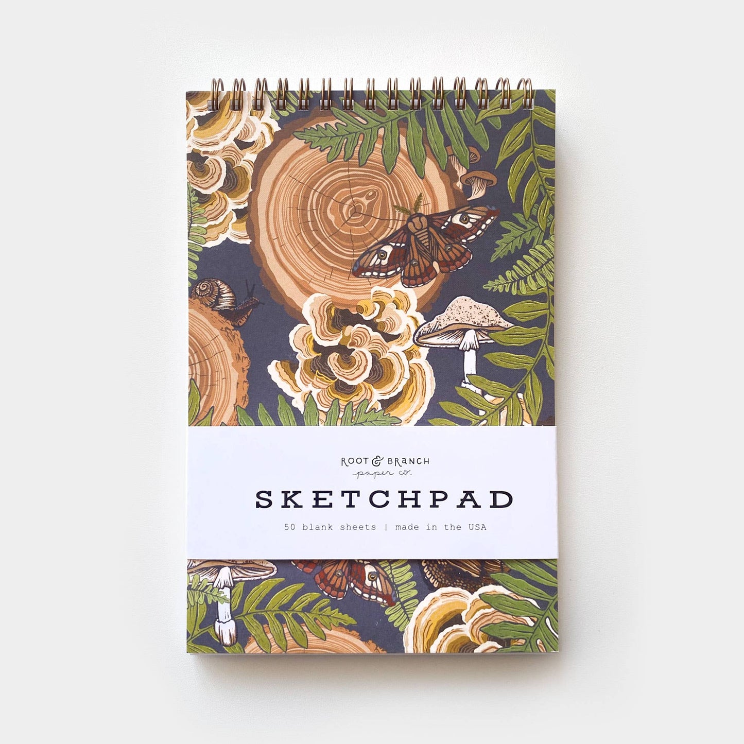 Root & Branch Paper Co. - Mushroom Grove Spiral Bound Sketchpad