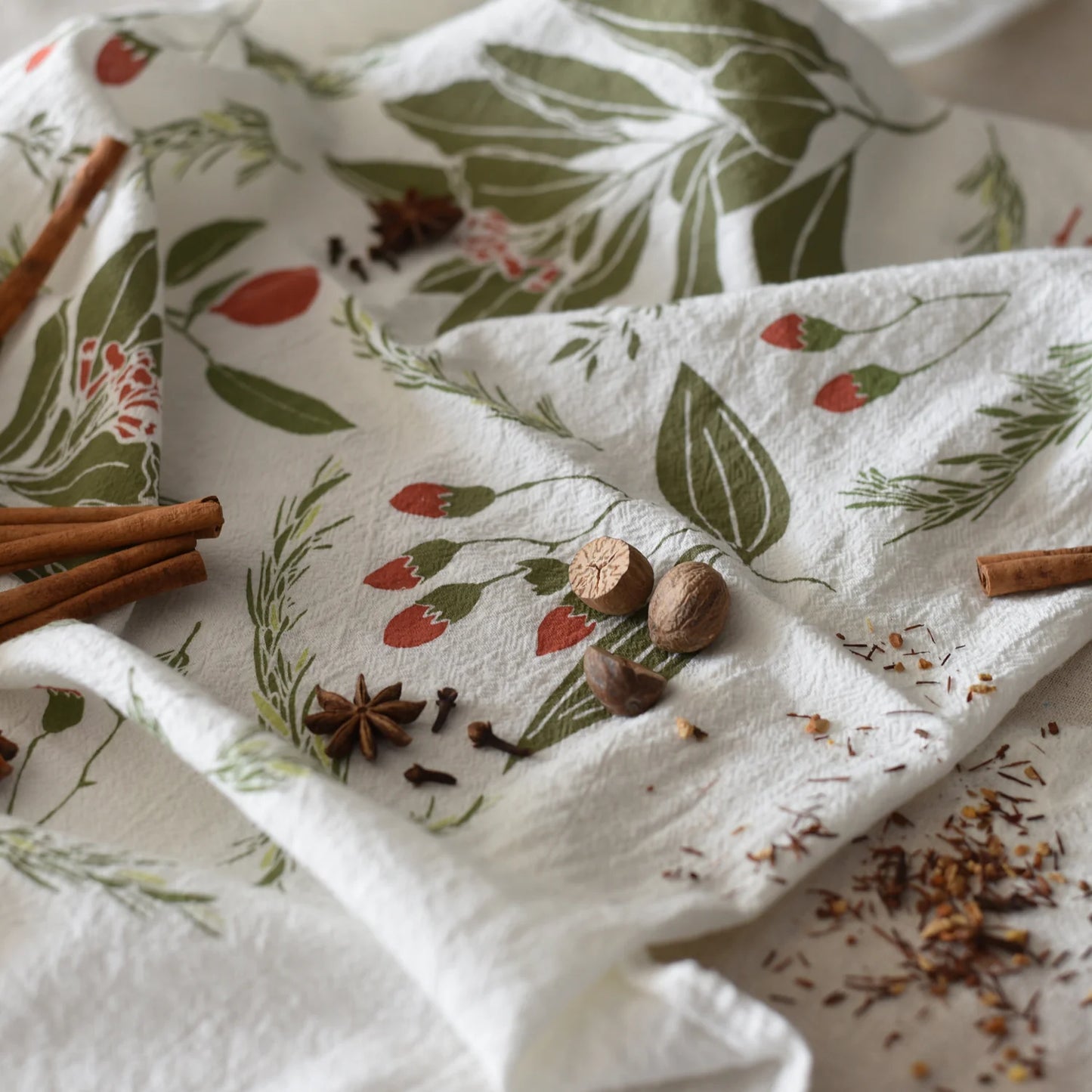 Festive Flavors Tea Towel