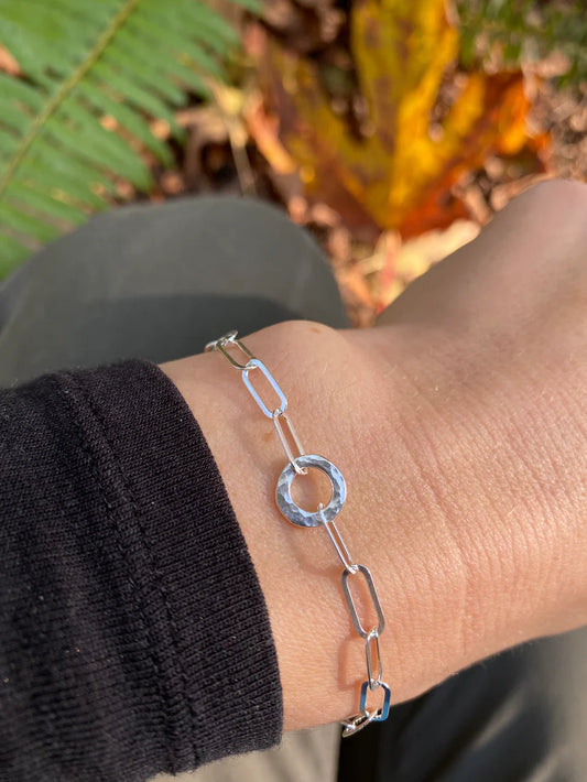 Sterling Silver Paperclip Bracelet