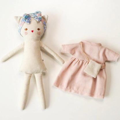 Mini Lilly Kitty in Pink Linen