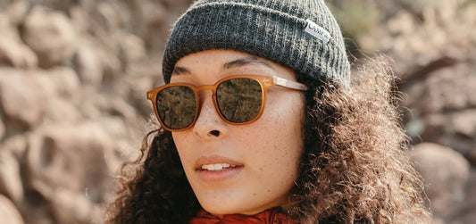 CAMP Topo Sunglasses- Matte Orange/Walnut