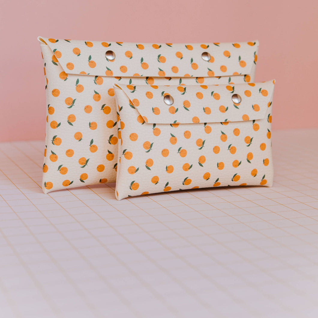 Oranges Pouch in Nude - small