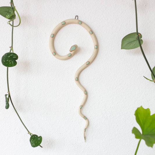 Carter & Rose Ceramic Wall Snake, Medium