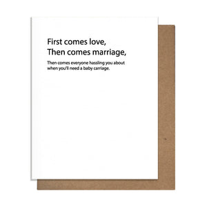 First Come Love - Baby Card