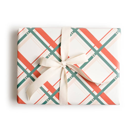Amy Heitman - Vintage Plaid Holiday Gift Wrap - Roll