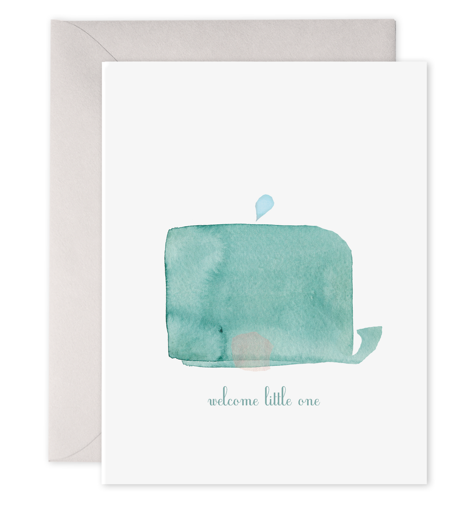 Welcome Little One Whale Card