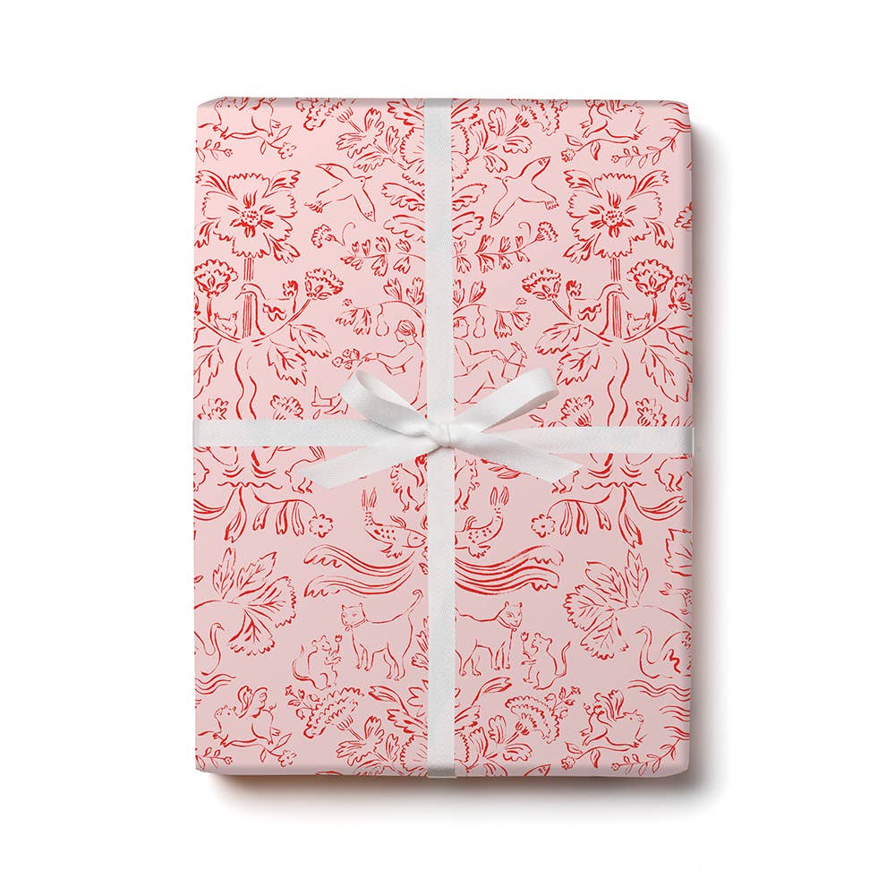 Red Cap Cards - Otomi wrapping paper rolls