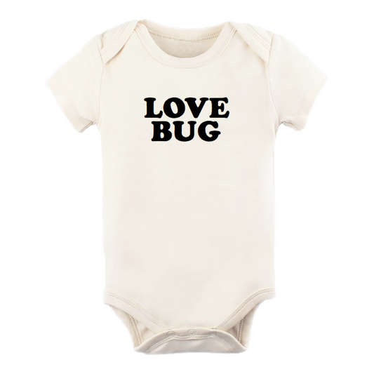 Love Bug Organic Cotton Onesie | Short Sleeve: 0-3m