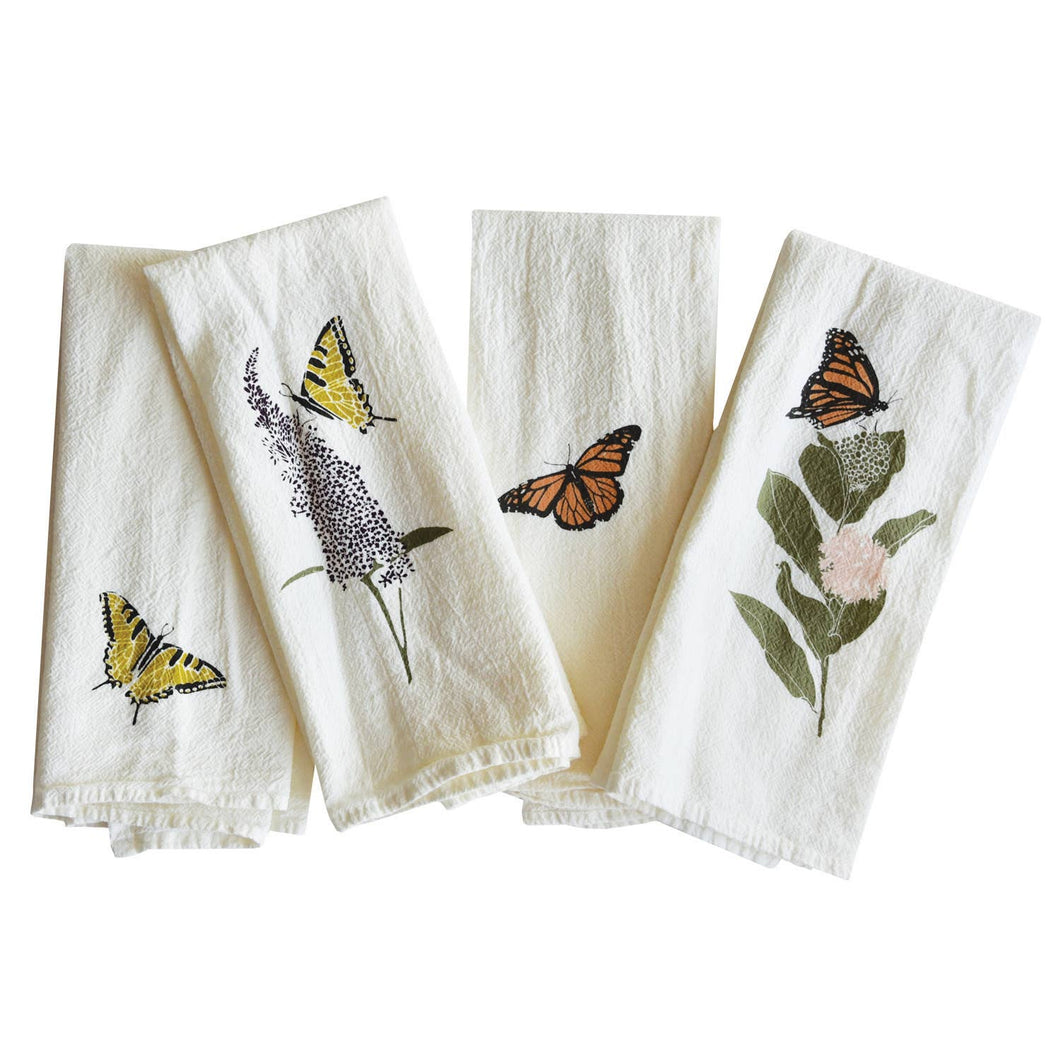 Swallowtails + Monarchs Napkins / Set of 4
