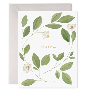 E. Frances - Magnolia Condolence Card