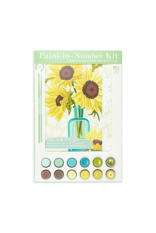 Sunflowers in Vase (Yellow) Paint-by-Number Kit