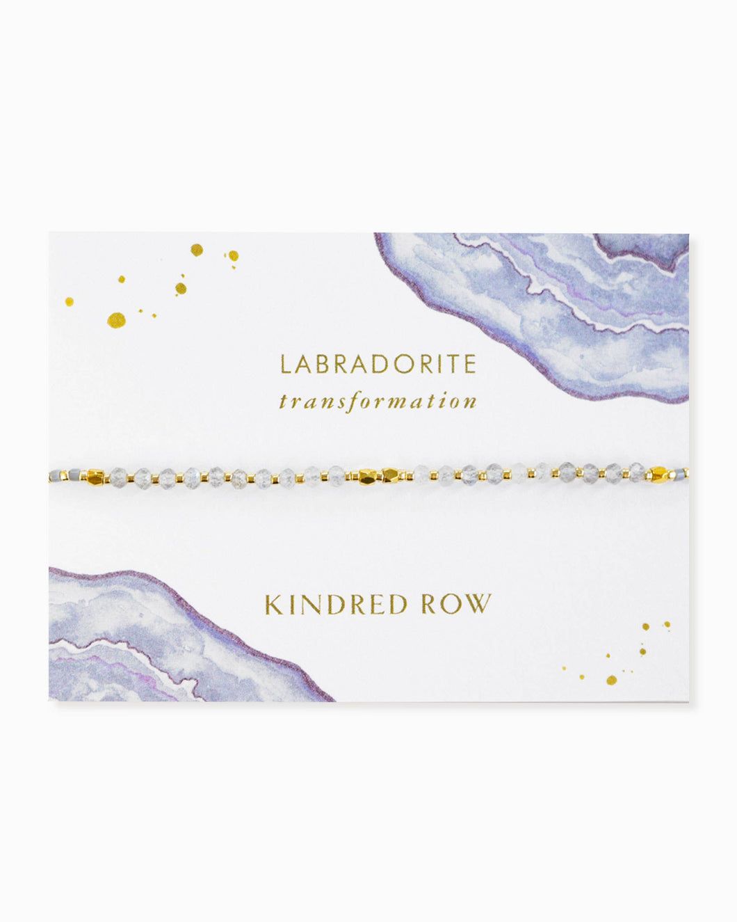 Kindred Row - Labradorite Healing Gemstone Stacking Bracelet