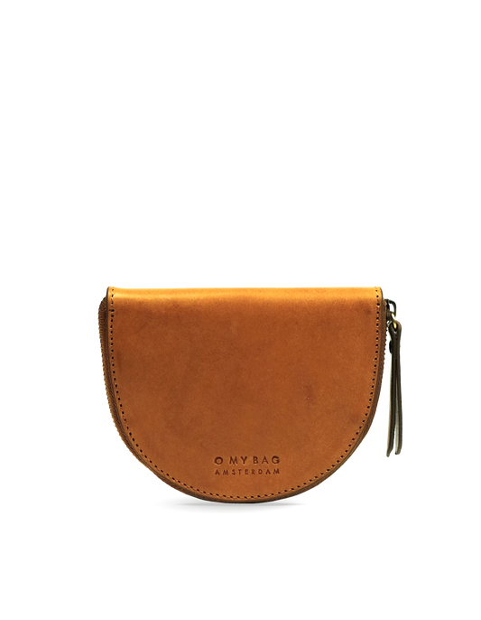 Laura Leather Coin Purse - Cognac Classic Leather