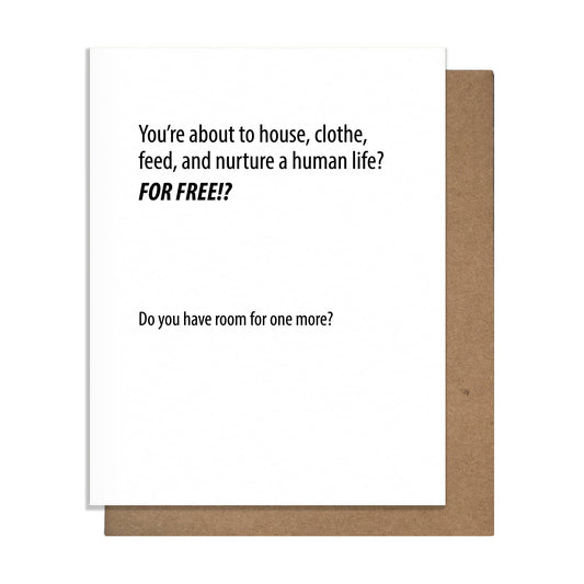 For Free - Baby Card