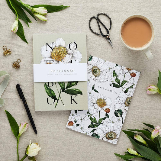 Catherine Lewis Design - Spring Blossom - Pack of 2 A5 Notebooks