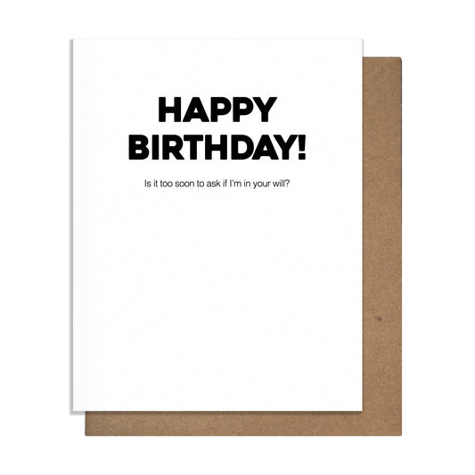 Birthday Will - Birthday Card
