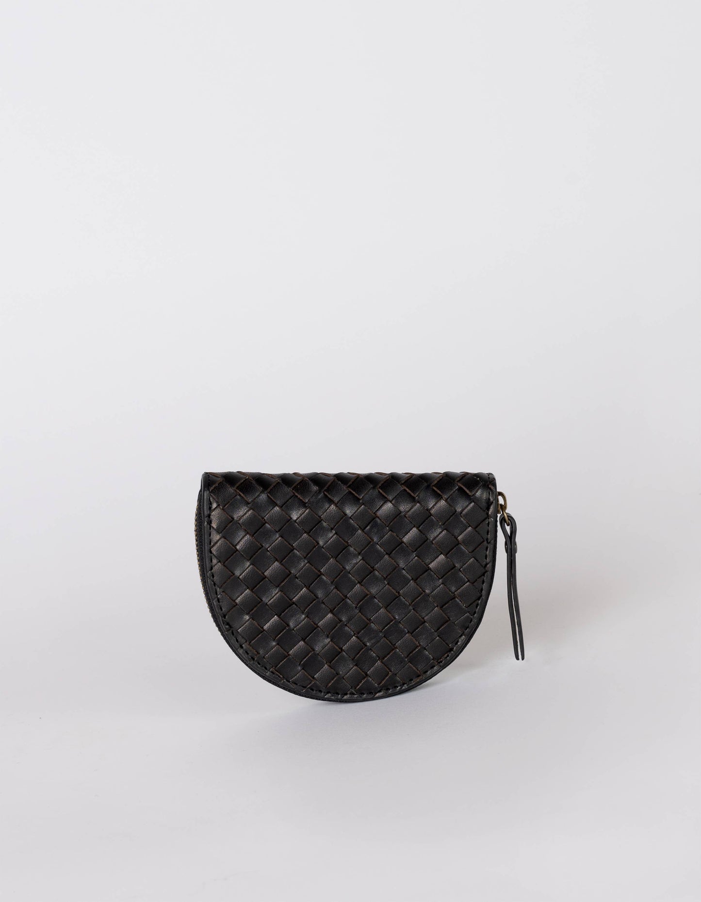 Laura Woven Coin Purse-  Black