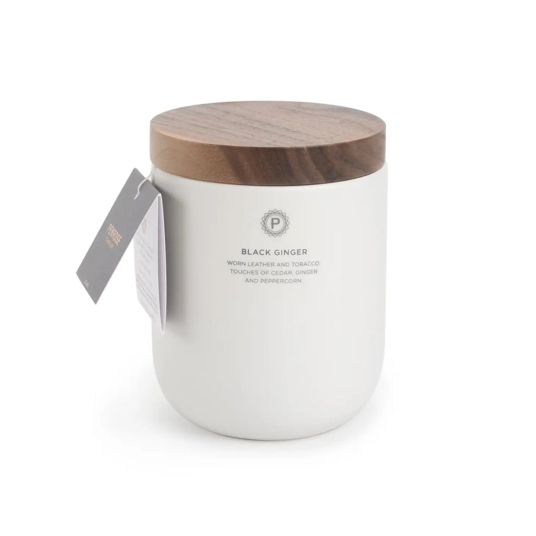 Black Ginger Ceramic Candle