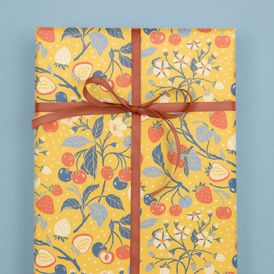 Strawberries Wrapping Paper