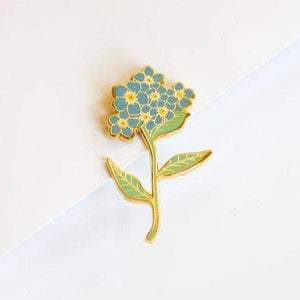 Forget-Me-Not Flower Enamel Pin
