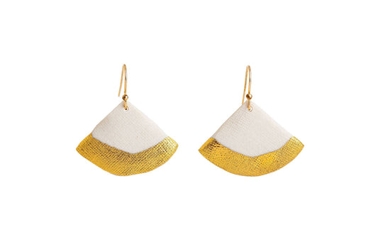 Jenna Vanden Brink Ceramics - Gold Dipped Fan Drops