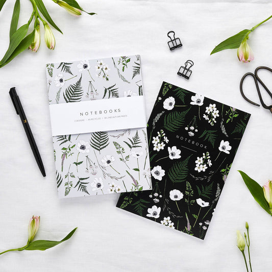 Catherine Lewis Design - Wild Meadow - Pack of 2 A5 Notebooks
