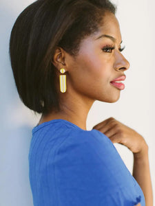 Citrine Stripe High Tide Earrings