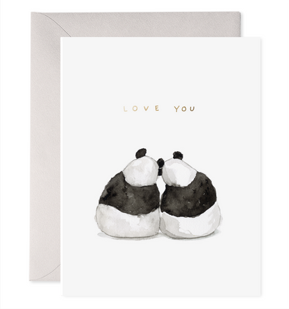 E. Frances Paper - Panda Pair | Love & Anniversary Greeting Card: 4.25 X 5.5 INCHES