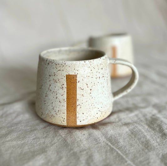 Cream Divide Mug
