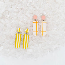 Load image into Gallery viewer, Citrine Stripe High Tide Earrings
