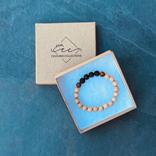 Load image into Gallery viewer, Lava and Wood Bracelet
