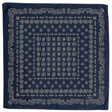 Load image into Gallery viewer, Winslow Navy Blue Cotton Bandanña
